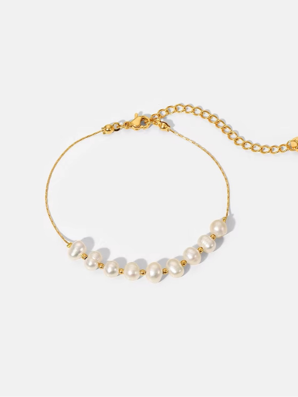 18K Gold Plated Freshwater Pearl Bracelet